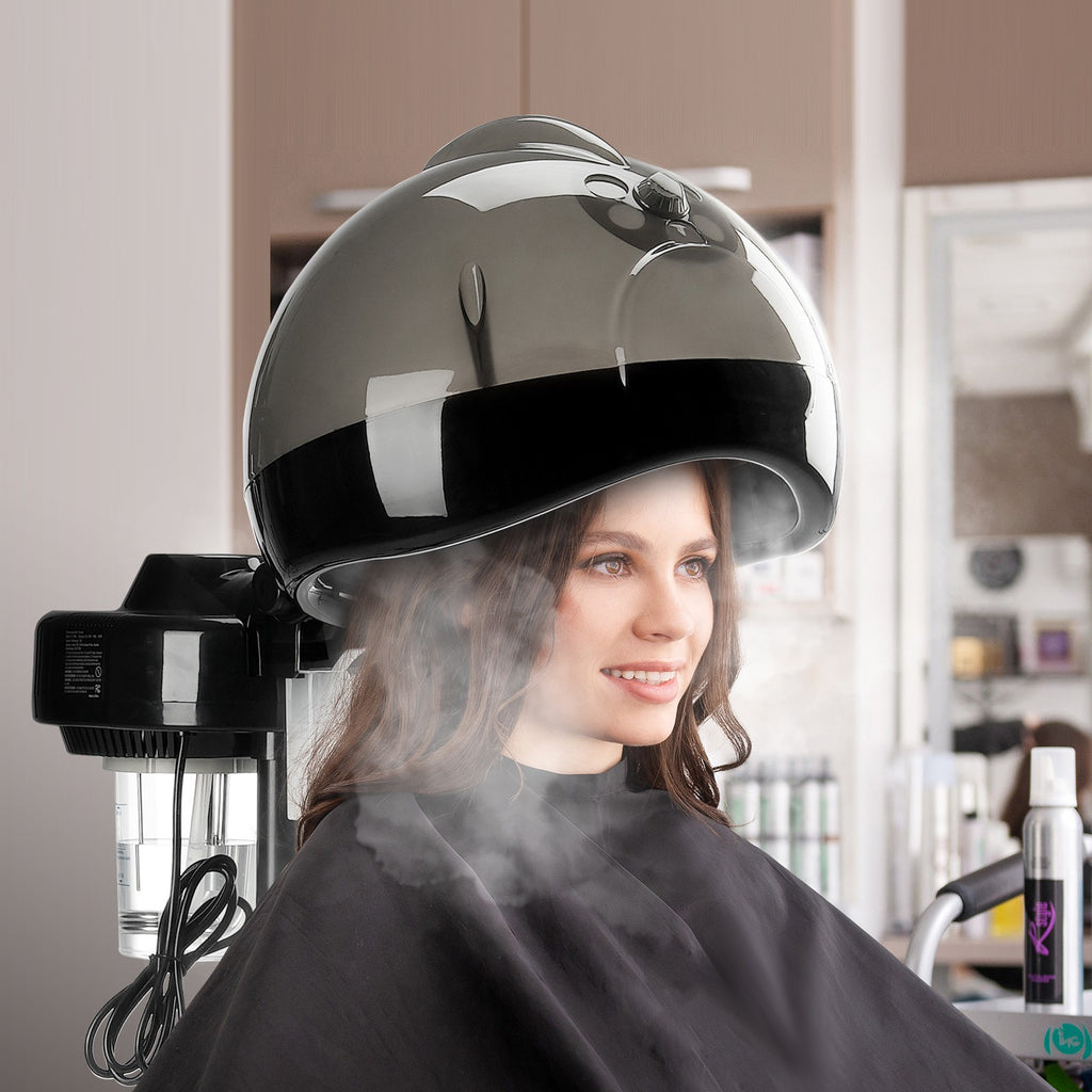 Professional Hair Steamer with Ionic & Multiple Mist Modes - 11.81 Inch Hood, Adjustable Height