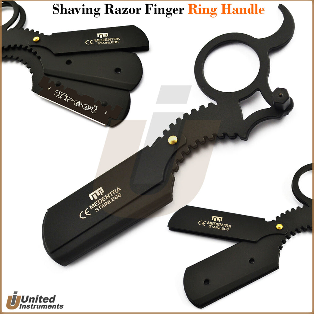 Professional 6-Inch Hair Cutting Scissors with Finger Ring Handle - Barber Trimmer