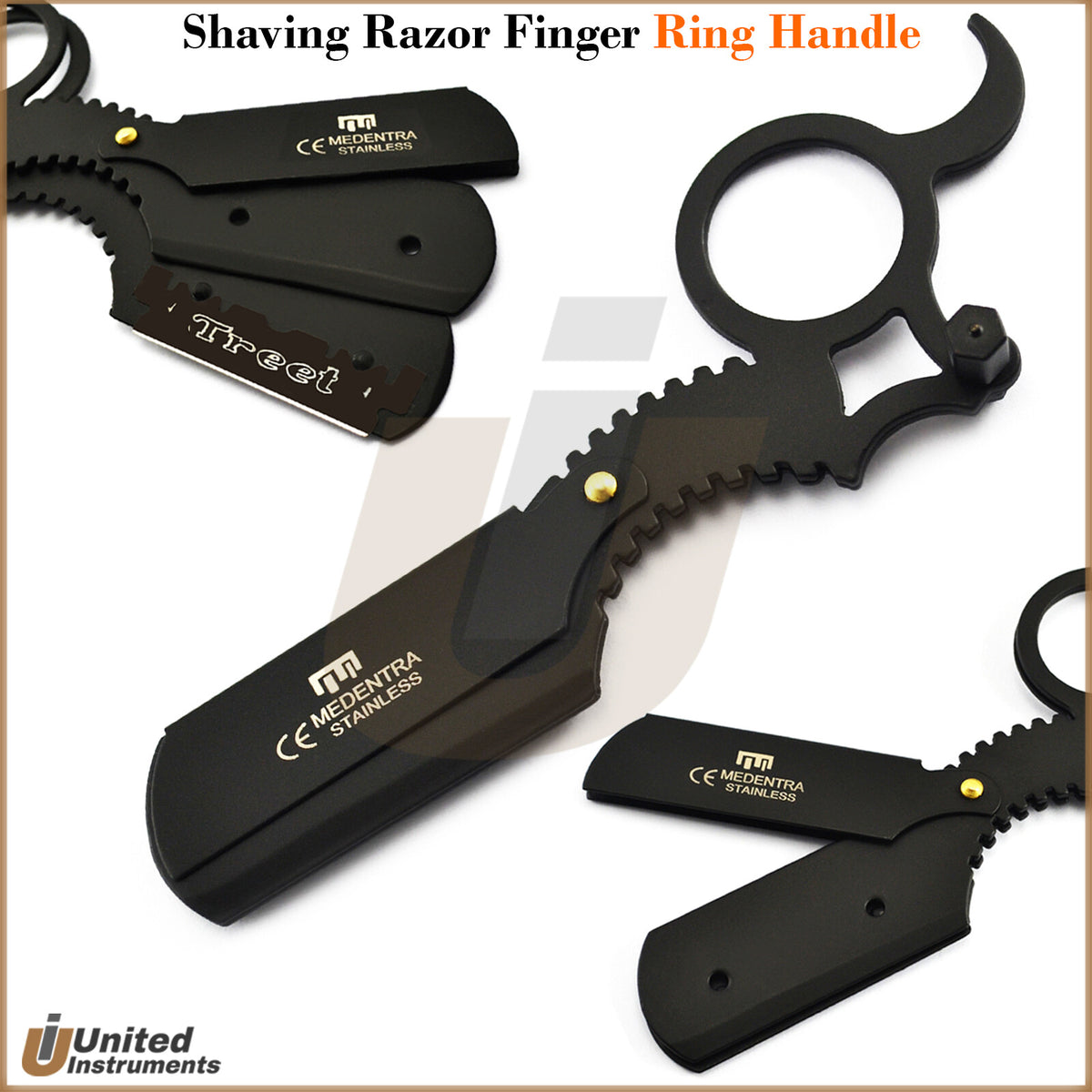 Professional 6-Inch Hair Cutting Scissors with Finger Ring Handle - Barber Trimmer