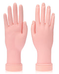 Practice Hand for Acrylic Nails - Flexible Mannequin Hand Set for Nail Art