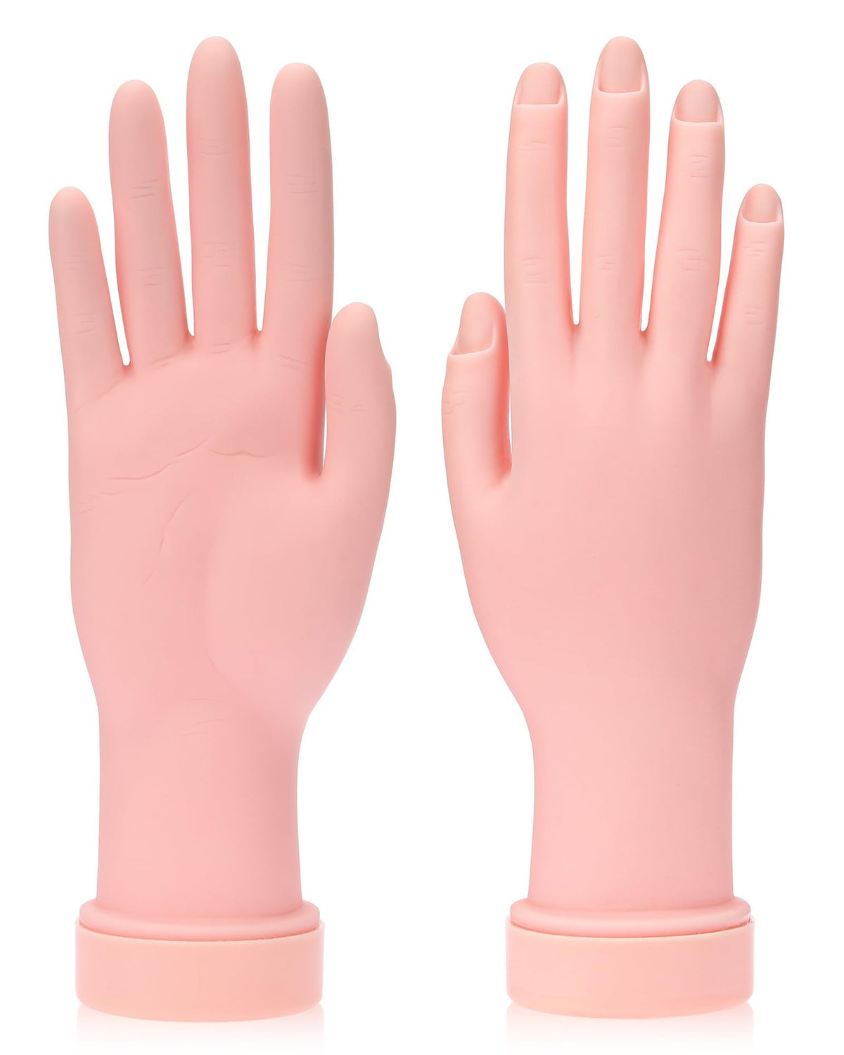 Practice Hand for Acrylic Nails - Flexible Mannequin Hand Set for Nail Art