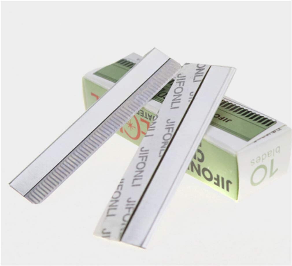 Disposable Feather Style Eyebrow Razor Blades - 100 Pack