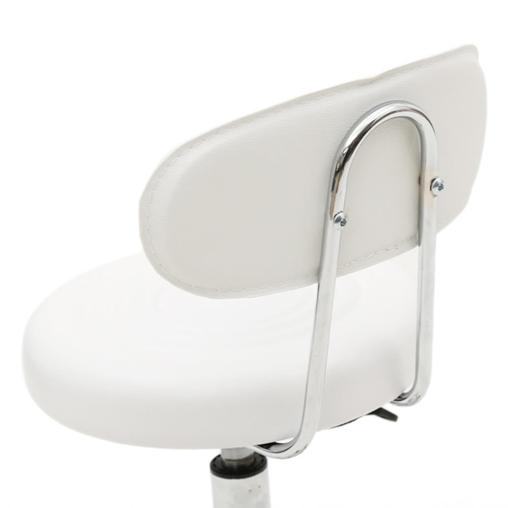 Adjustable Salon Stool with Backrest - Hydraulic Massage Chair for Beauty & Tattoo Studios