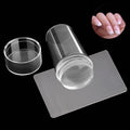 Silicone Nail Stamper Set with Scraper and Templates for Nail Art DIY