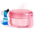 Leak-Proof Denture Storage Case with Strainer & Brush - Travel Friendly