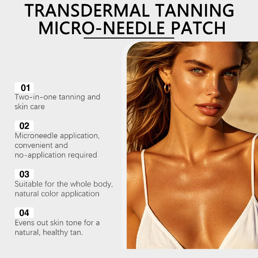 Natural Glow Self-Tanning Patches for Gradual Bronze Skin - No Sun Needed