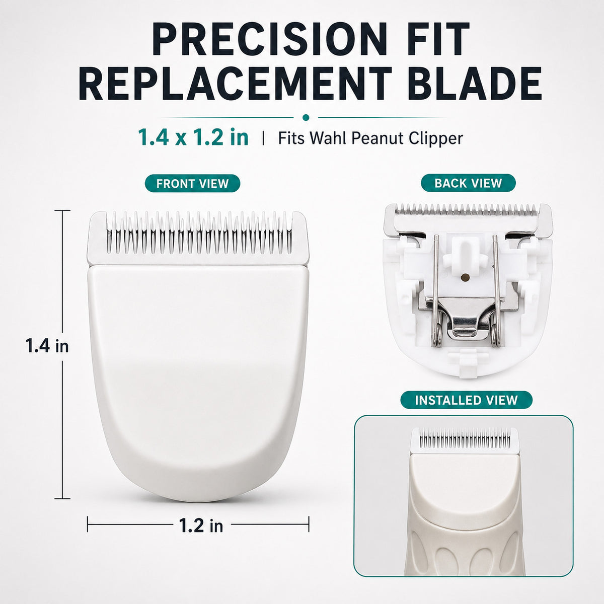 Replacement Blades for Wahl Peanut Clippers Trimmers 2 Pack