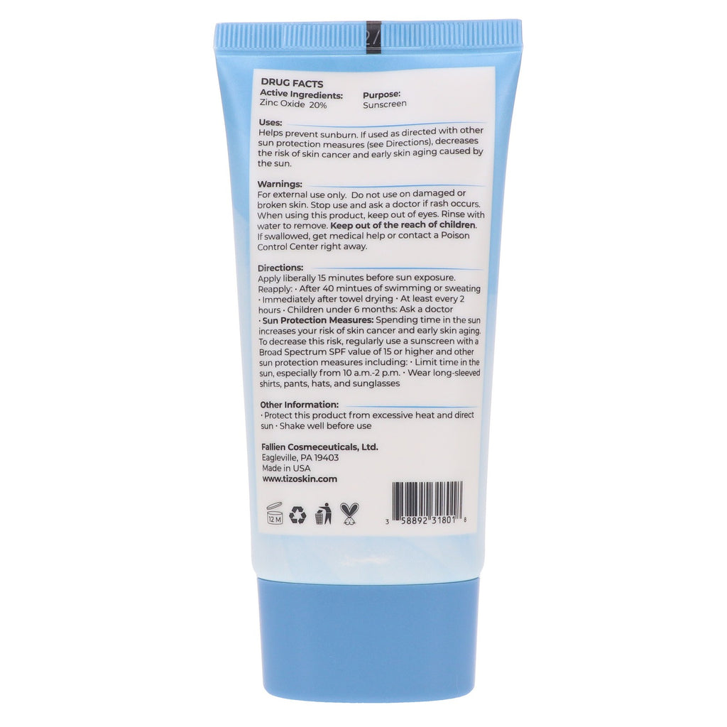 SPF 40 Zinc Sunscreen for Face & Body Non-Tinted with Antioxidants 3.5 oz