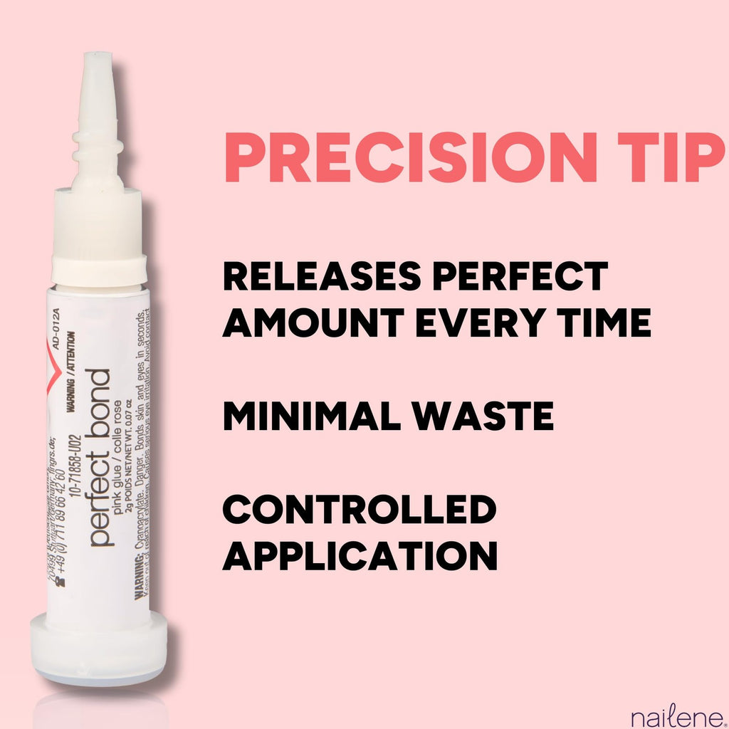 Super Strong Nail Glue - Clear, Quick Dry, 2 Tubes for Natural & Artificial Nails