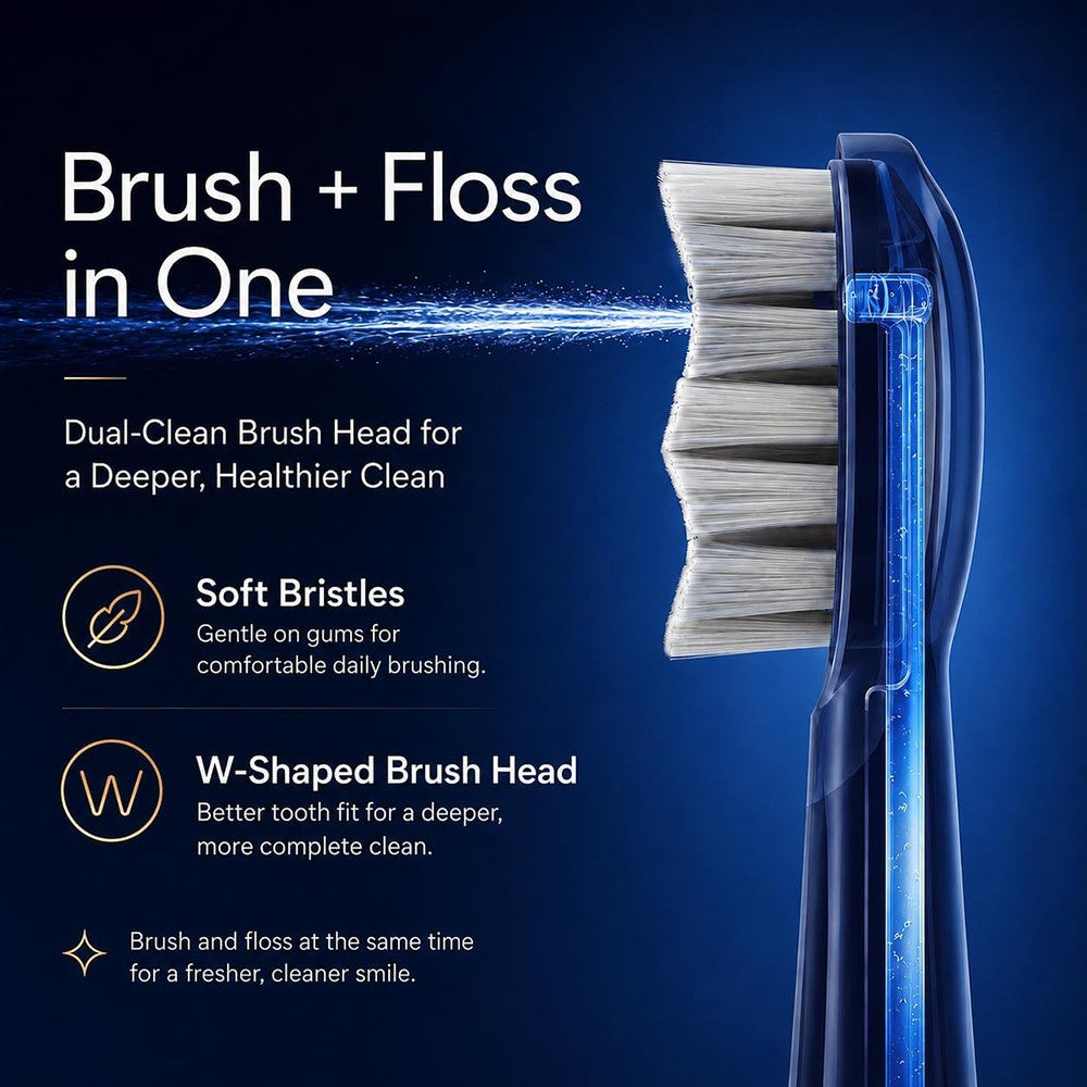 Electric Toothbrush with Water Flosser 3-in-1 Sonic Oral Care Kit