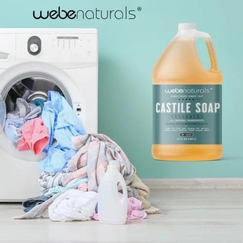 Organic Liquid Castile Soap - Unscented, Multi-Purpose, 64 Fl Oz