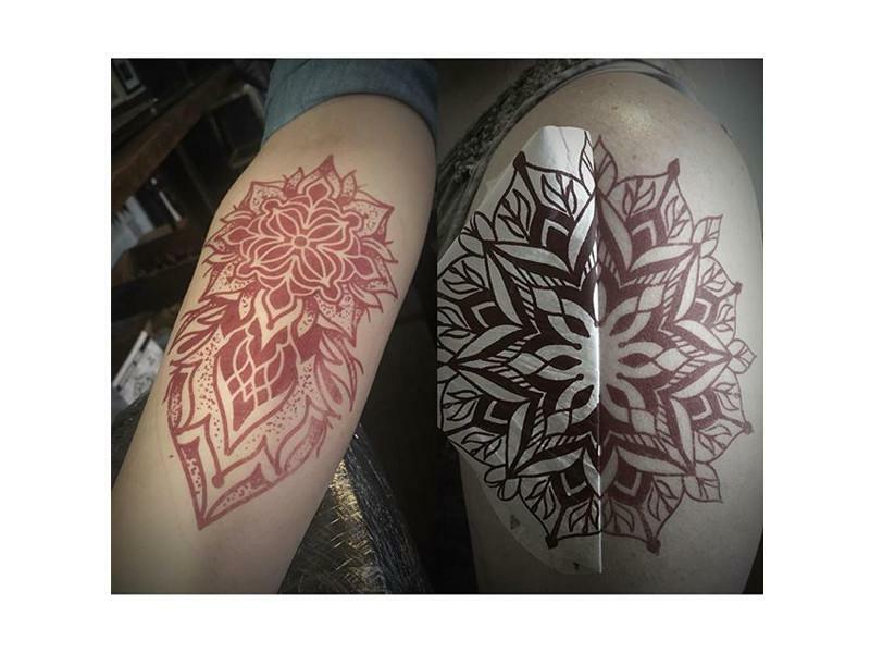 S8 Red Tattoo Stencil Paper - Pack of 100 for Precise Lining