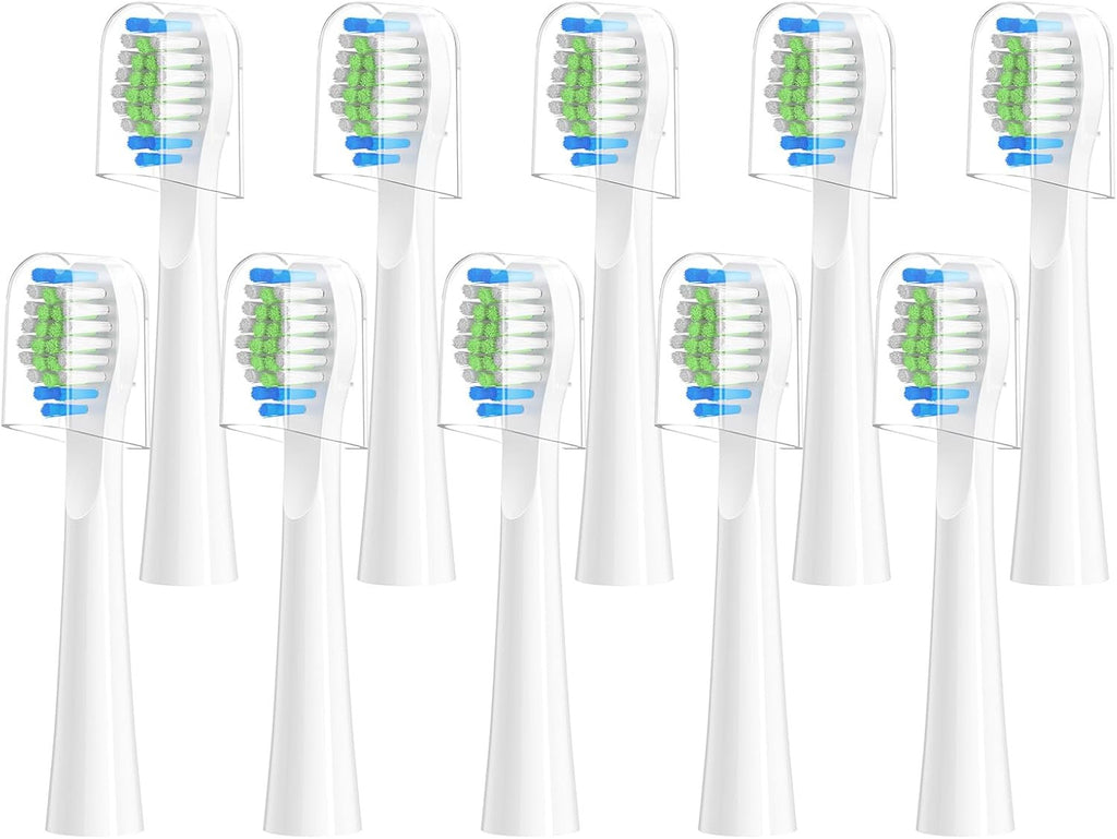 10 Pack Replacement Toothbrush Heads for Bitvae D2 Electric Toothbrush