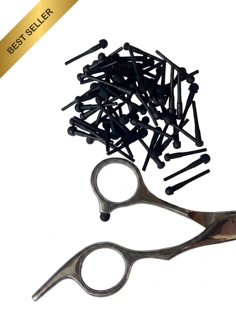 100 Pcs Barber Scissors Rubber Bumpers Replacement Stopper Silencers