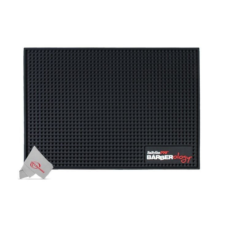 Babyliss Pro Non-Slip Heat Resistant Barber Mat Set - Professional Tool Organizer