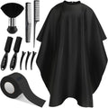 Professional Barber Hair Cutting Kit with Cape, Neck Duster & Clips