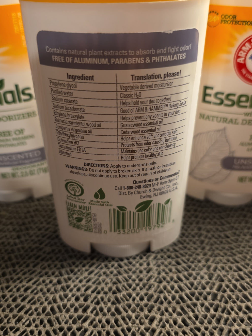 Unscented Deodorant 6 Pack - 2.5 Oz Personal Care