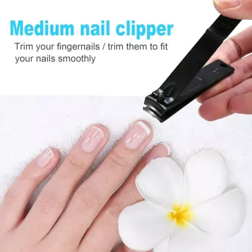 Premium Nail Clipper Set for Men and Women - 4 Pieces with Nail File & Cuticle Cutter