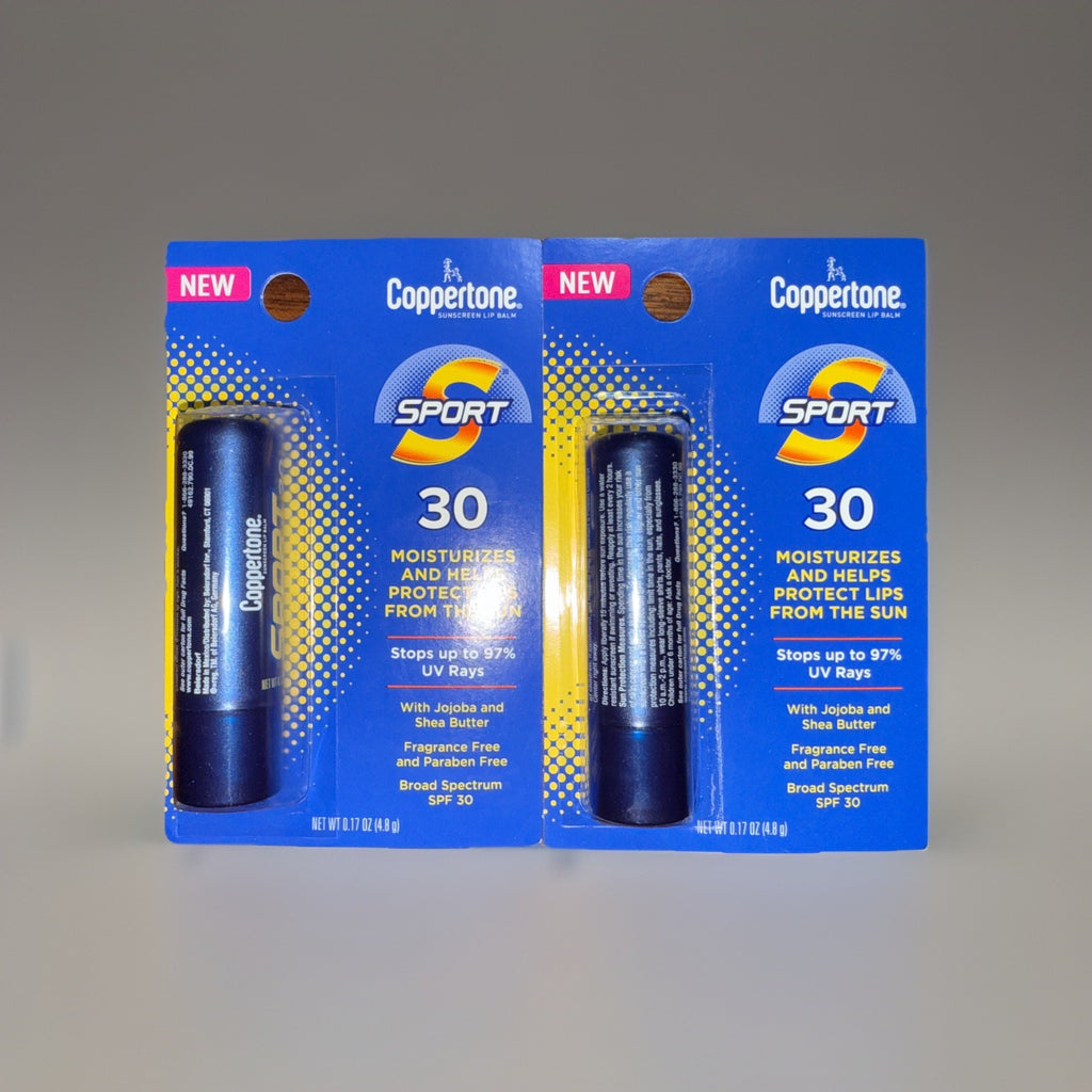 Sunscreen Lip Balm SPF 30 - Moisturizing SPF Lip Protection, 1.7oz, Pack of 2
