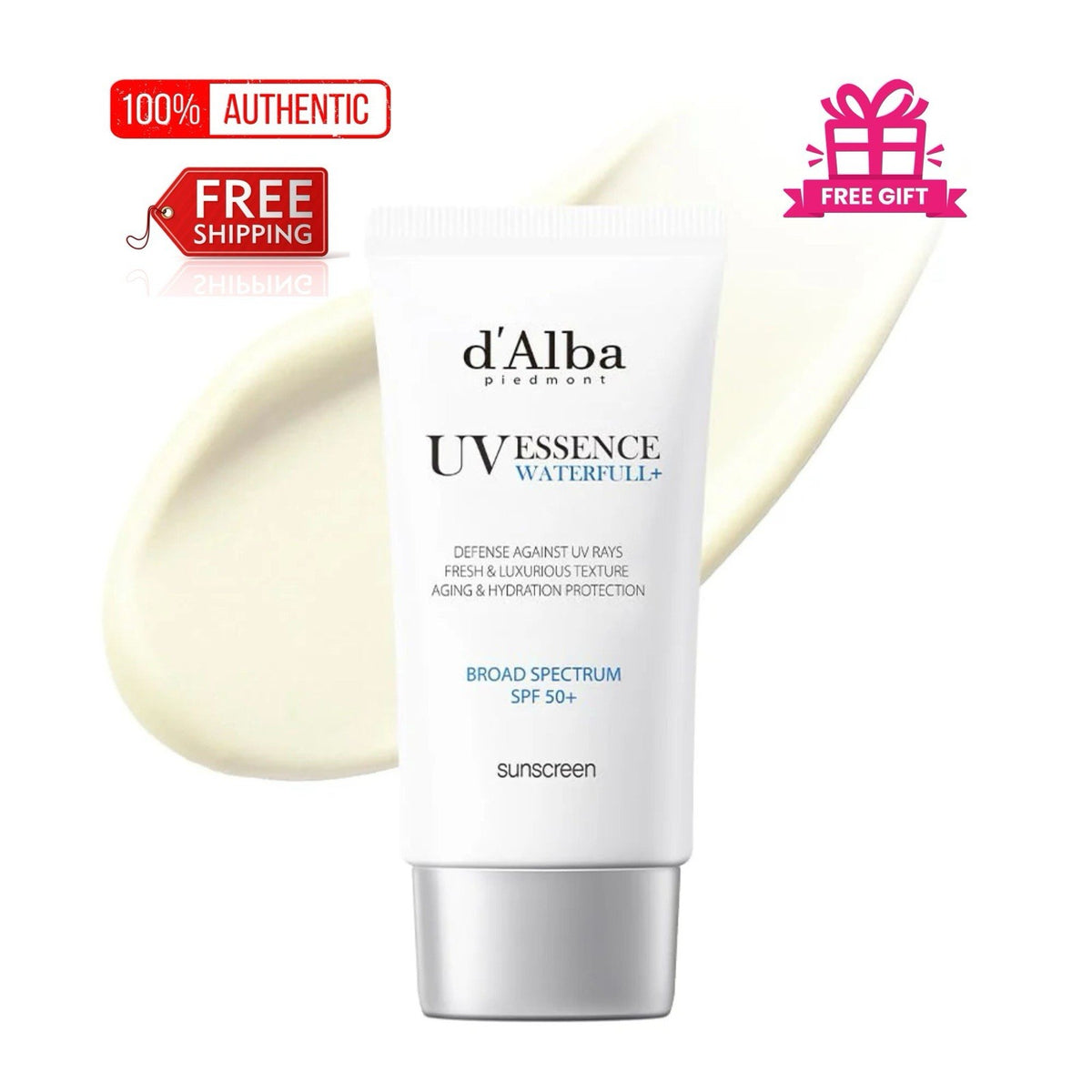 Waterproof SPF 50+ PA++++ Sun Protection Cream with Hydrating Essence - 50ml