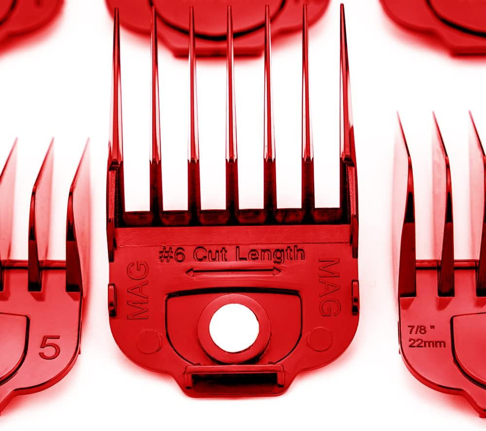 Magnetic Clipper Guards Set for Andis Master Clippers - 10 Pieces, Sizes 1/16 to 1 Inch