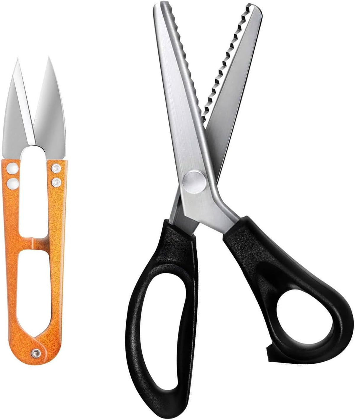 Decorative Zig Zag Pinking Shears, Craft Scissors, Serrated Knife 23cm