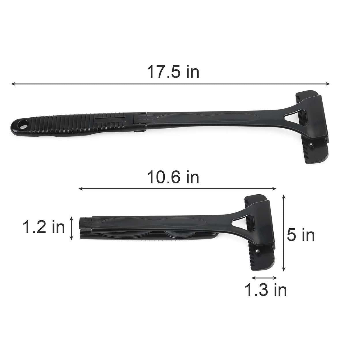 Back Razor Shaver for Body Hair Removal with Long Handle and Replacement Blades