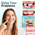 Dental Snap-On Veneers 2PCS Full Set Upper & Lower Moldable False Teeth