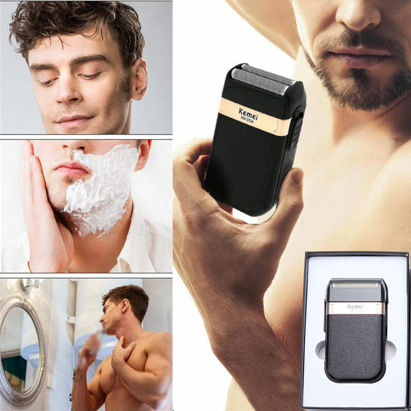 Rechargeable Men Electric Shaver Trimmer Waterproof Cordless Razor - KM-2024