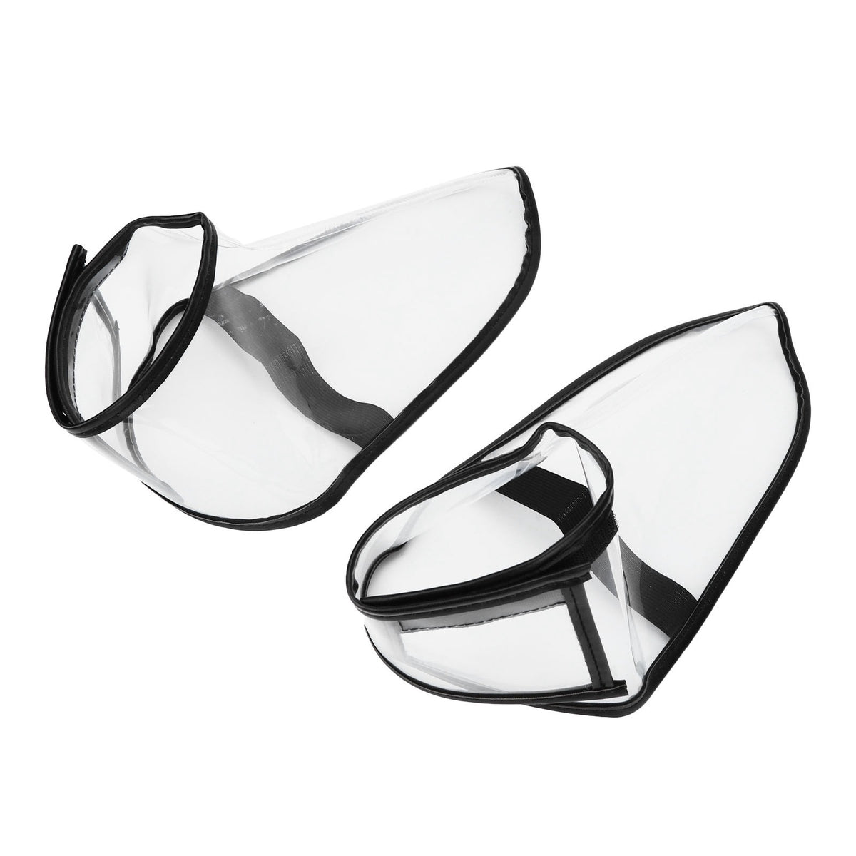 Reusable Folding Hairdresser Shoe Covers - Transparent Waterproof Salon Footwear Protection