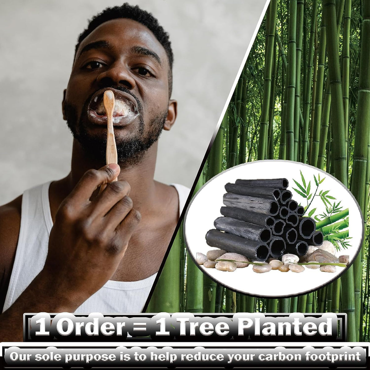 20 Count Eco-Friendly Bamboo Toothbrushes Soft & Medium Bristles Bulk Pack