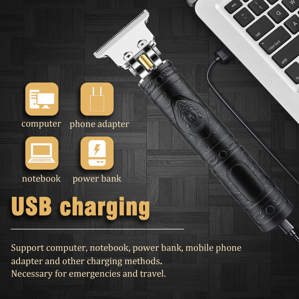 Portable Electric Razor for Men - Cordless Hair Trimmer & Hair Remover