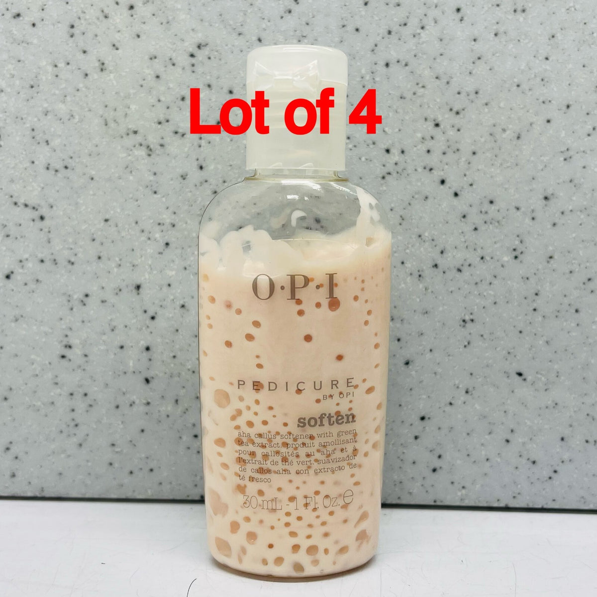 OPI Pedicure Soften - Foot Care Lotion for Smooth Feet - 4 Pack 30mL