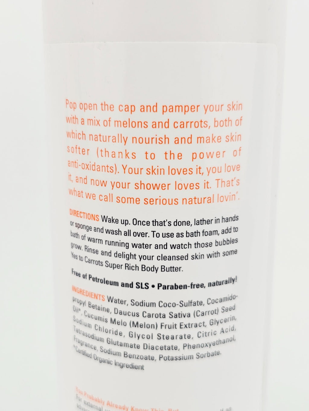 Yes To Carrots Nourishing Body Wash 16.9 oz Pack of 2