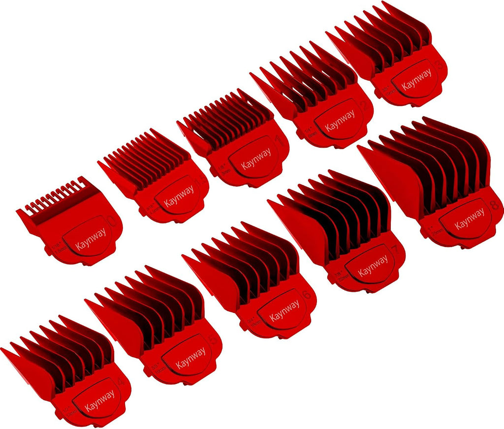 Magnetic Clipper Guards Set for Andis Master Clippers - 10 Pieces, Sizes 1/16 to 1 Inch