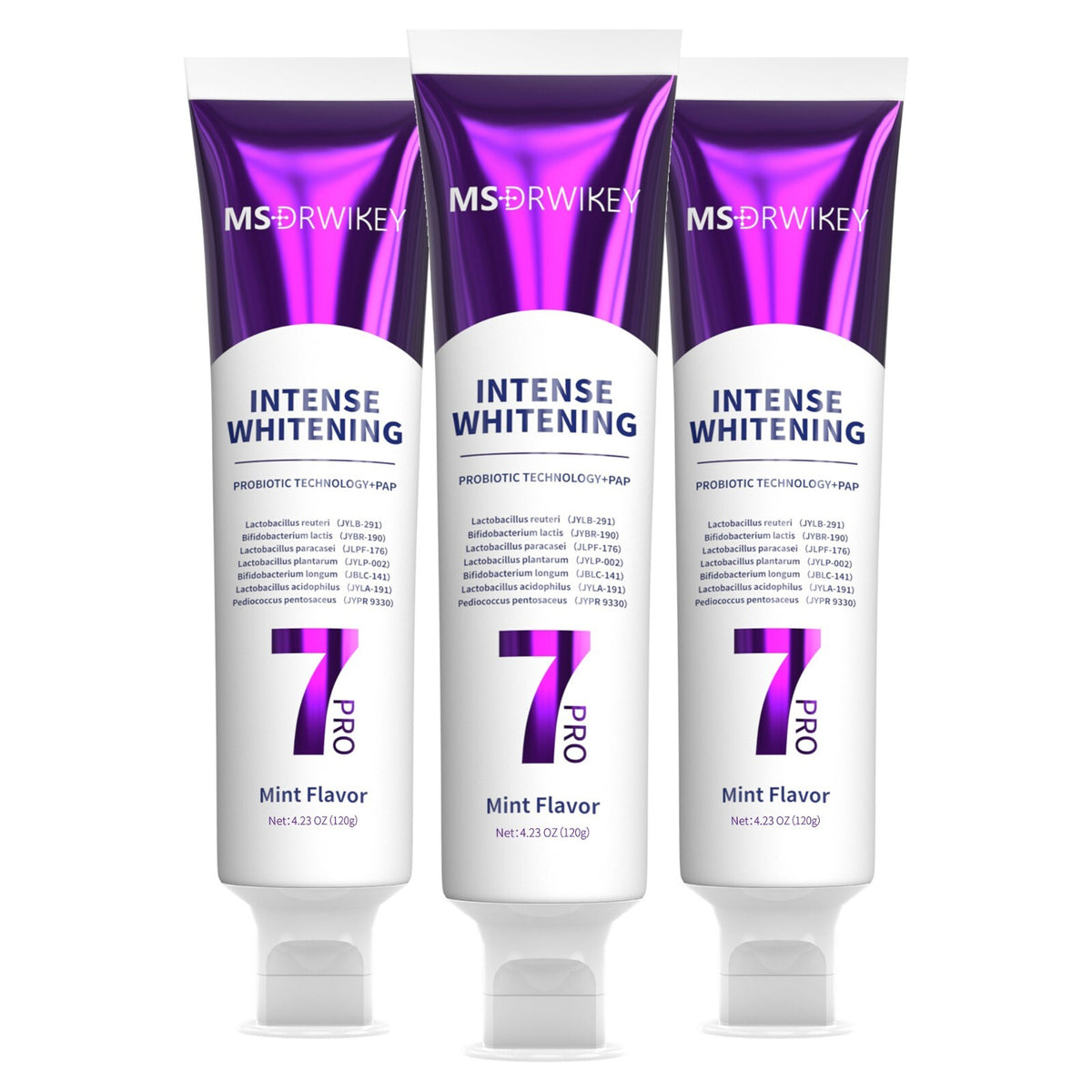 Probiotic Whitening Toothpaste - Powerful 7-Probiotics Formula, 4.23 oz