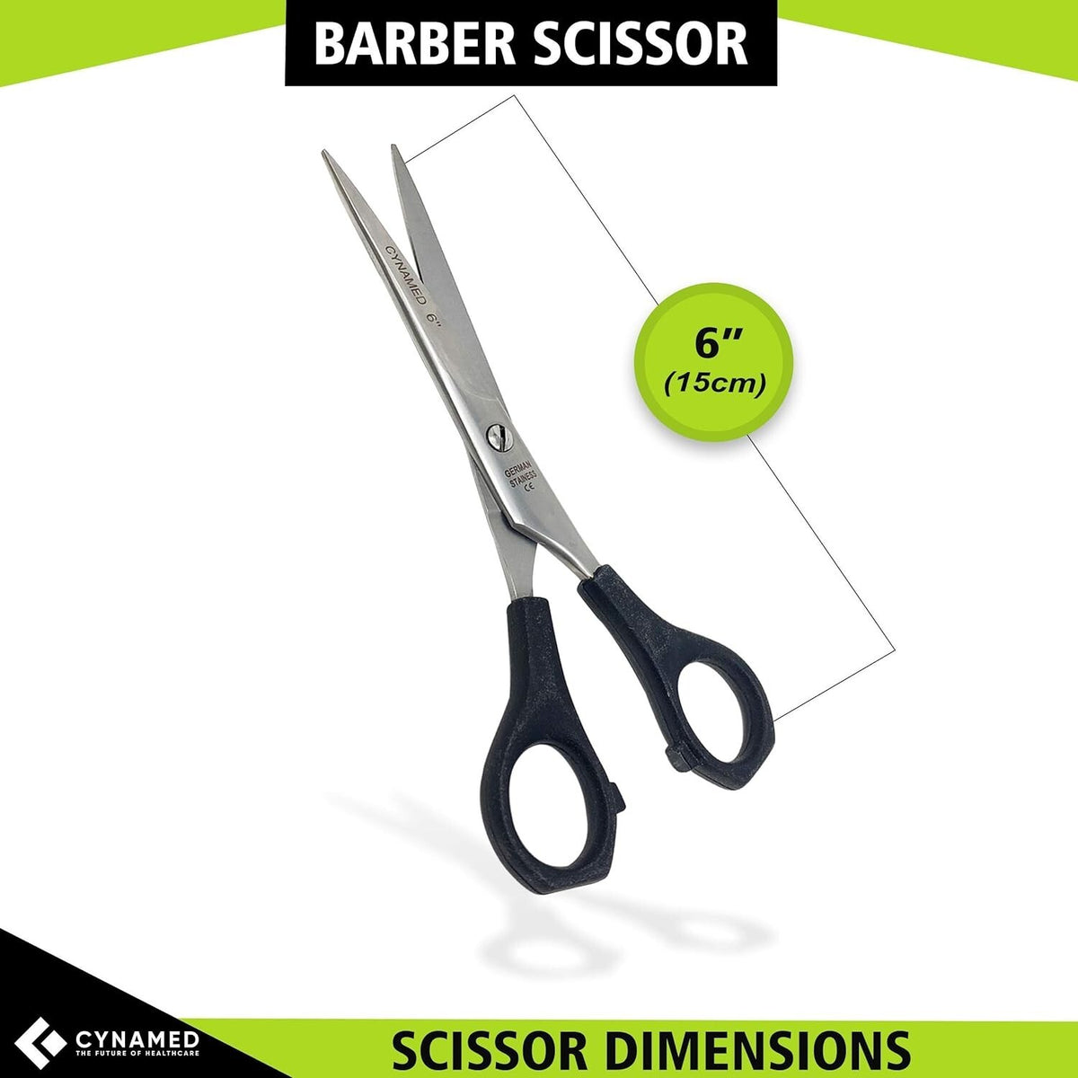 Professional Barber Hair Cutting Scissors - 2 Pairs Stainless Steel Shears