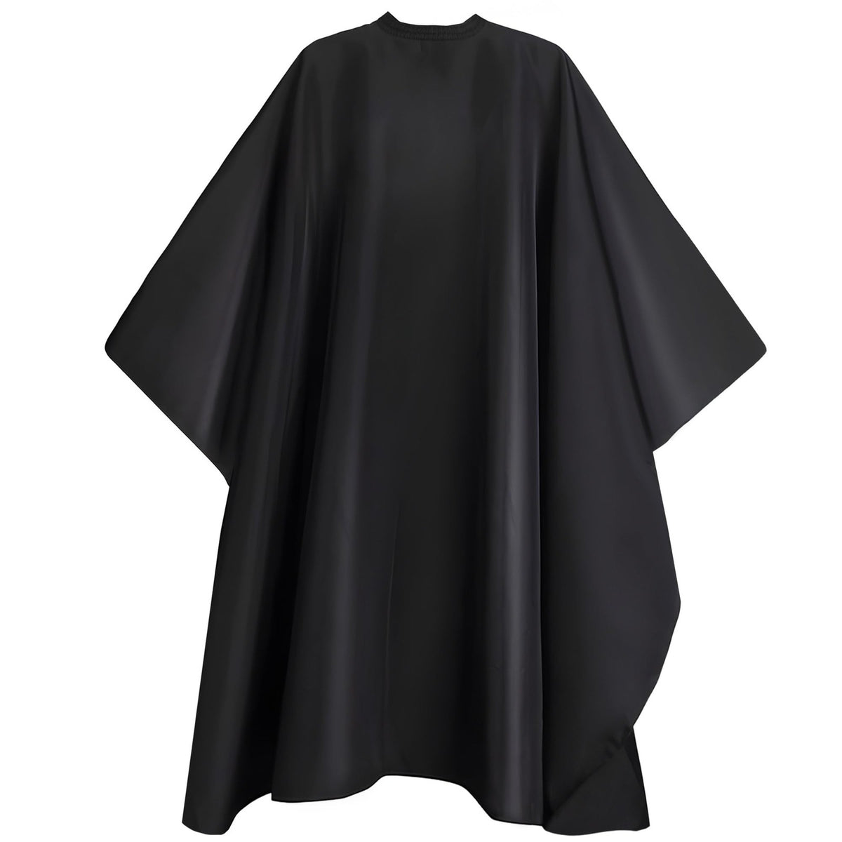 Waterproof Barber Cape for Men & Women - Large 64 x 56 Inches, Adjustable Neck, Black