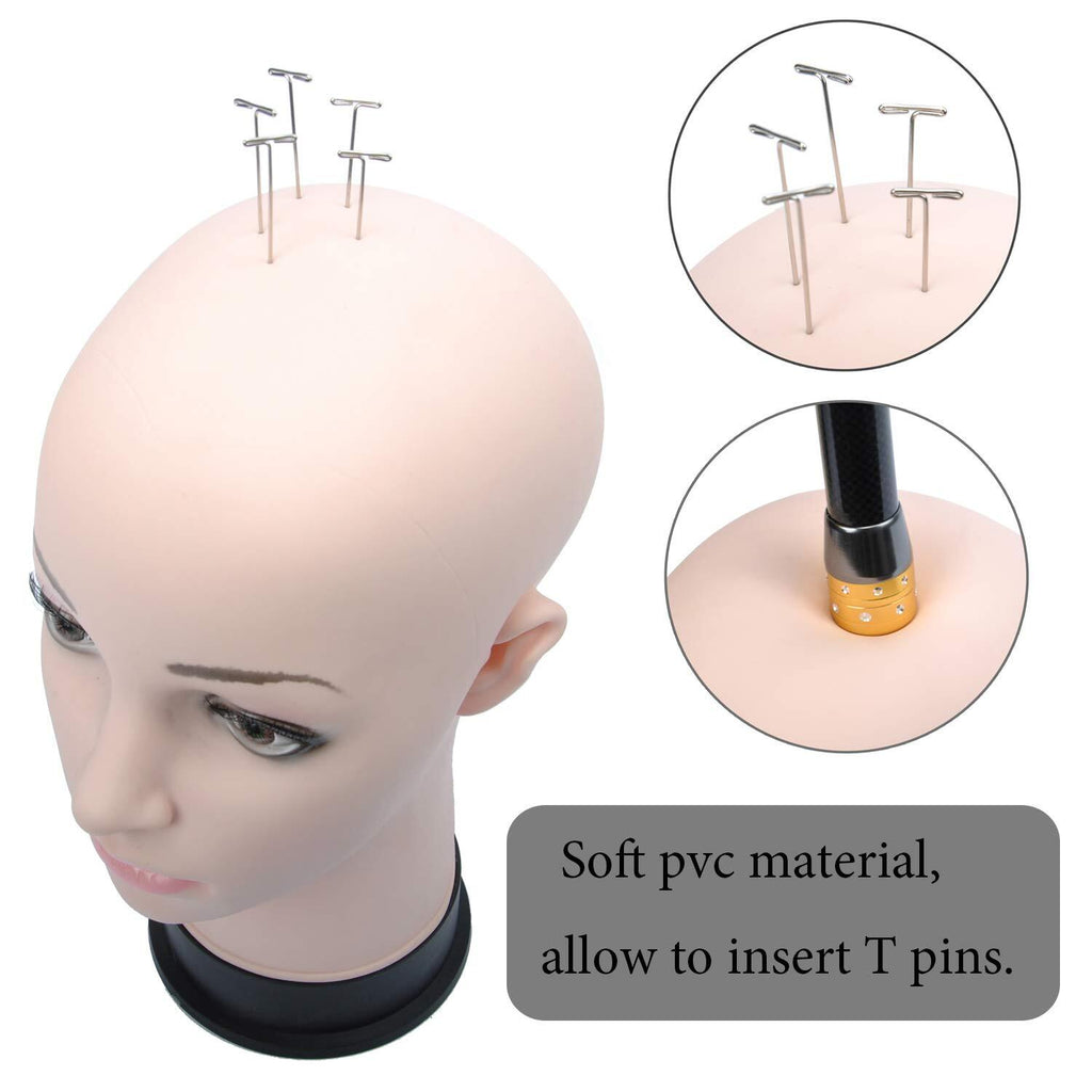 Professional Cosmetology Mannequin Head for Wig Making Display - Beige