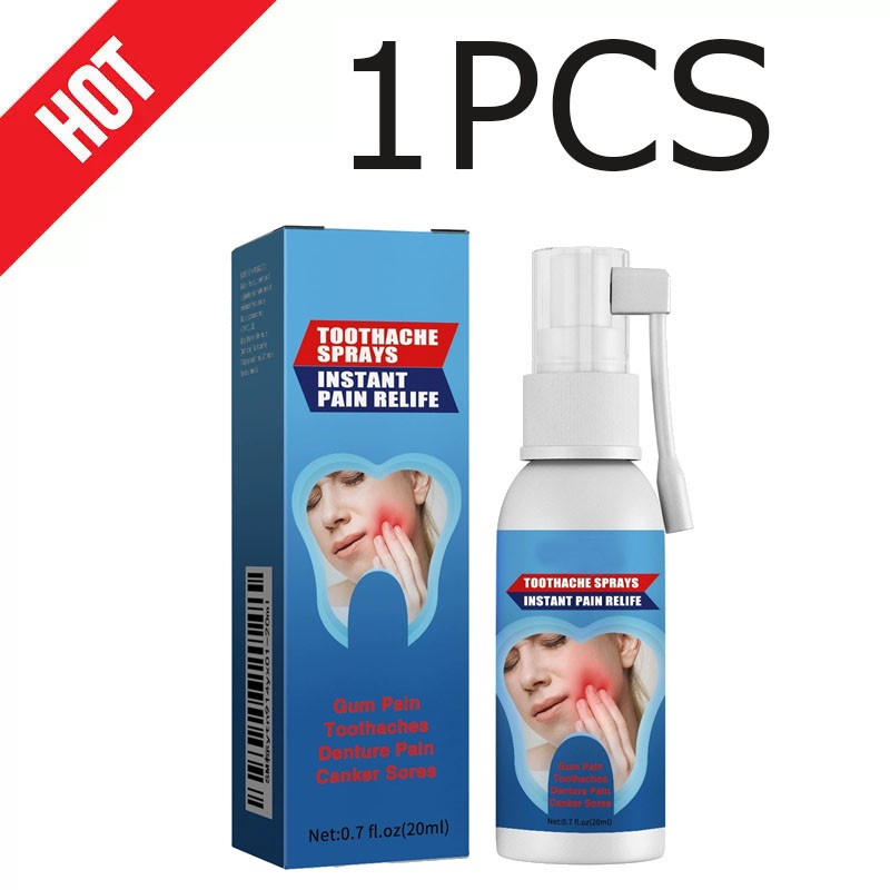 Toothache Relief Oral Spray for Sensitive Teeth & Gums - Herbal Dental Care