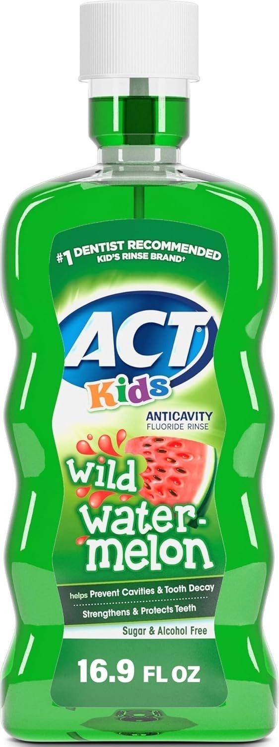 Kids Fluoride Mouthwash Wild Watermelon 16.9 fl oz Alcohol-Free Oral Care