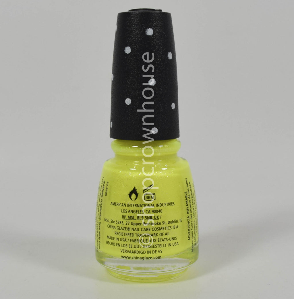 China Glaze Nail Lacquer Polish Lemon Ice 0.5 fl oz - Long-Lasting Color