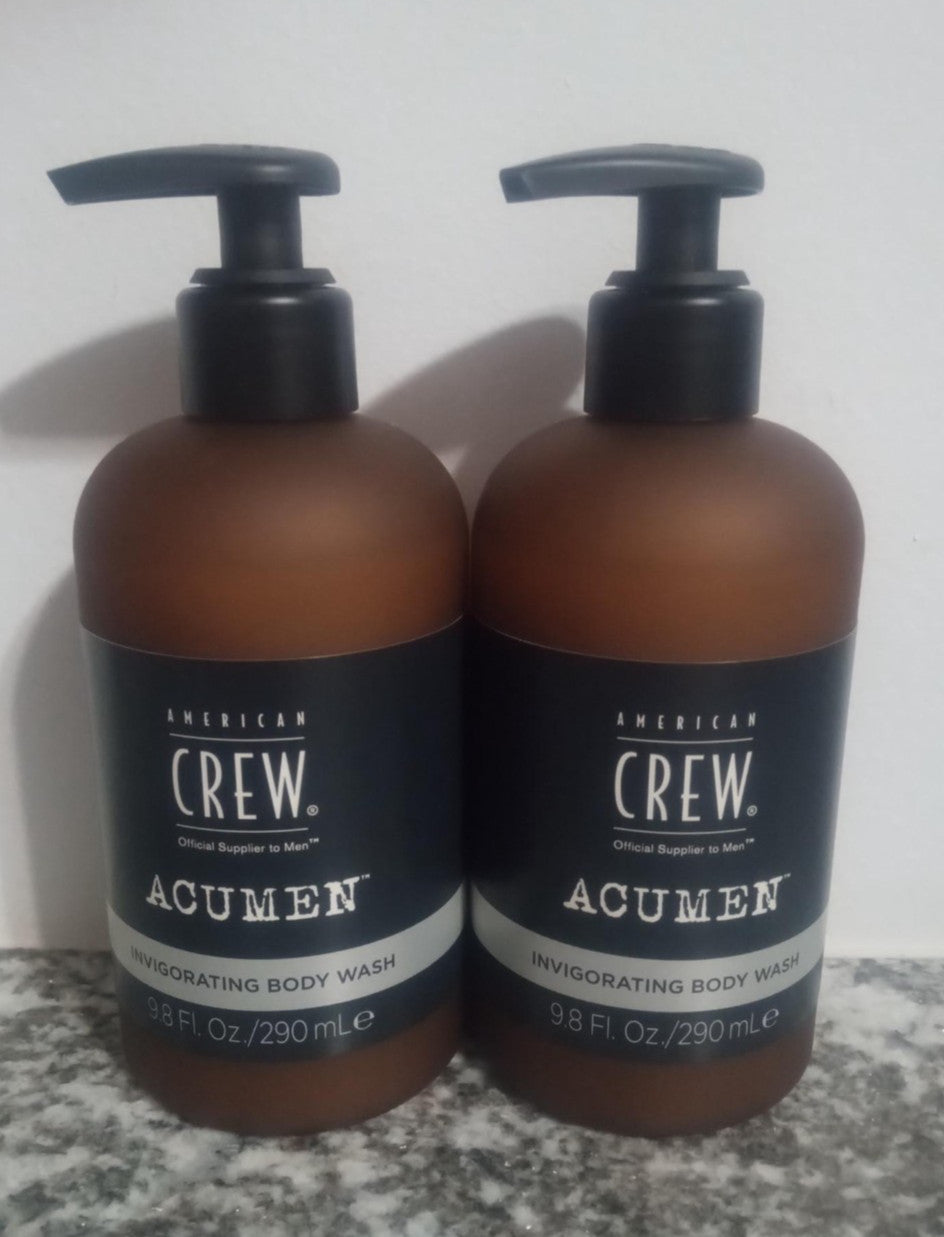 Men's Invigorating Body Wash 2 Pack - American Crew Acumen 9.8 OZ Each