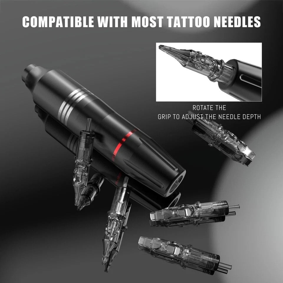 Tattoo Pen Kit for Beginners with Power Supply and Needles
