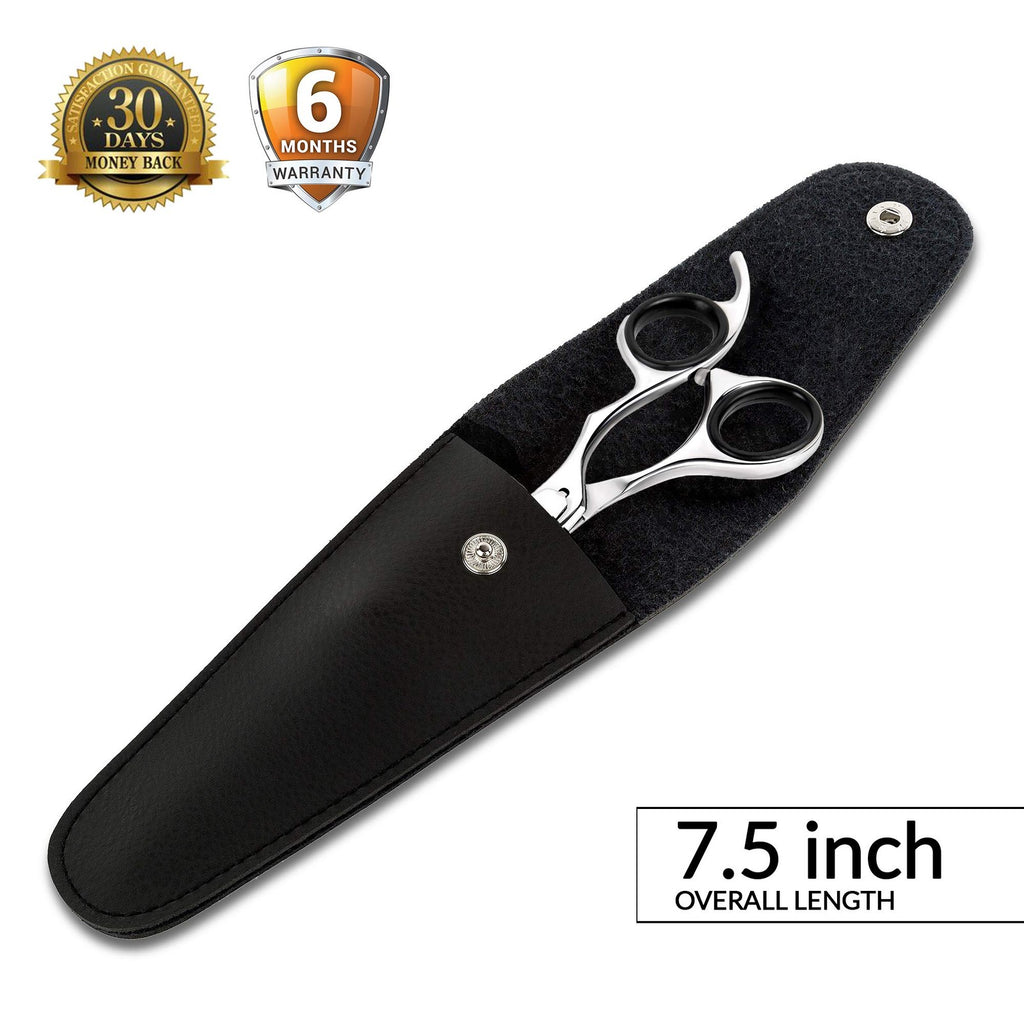 Professional Curved Dog and Cat Shears - 7.5 Inch, Adjustable Tension, Sharp Japanese Steel