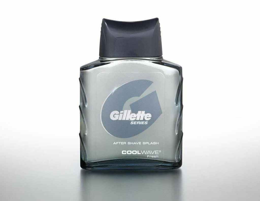 Men's After Shave Splash Cool Wave 3.3 Oz Pack of 12 - Alcohol-Free, Moisturizing, Long-Lasting Fragrance
