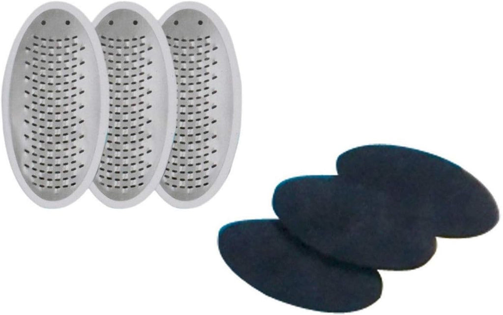 Foot File Replacement Blades & Emery Pads for Ped Egg - Fine Set