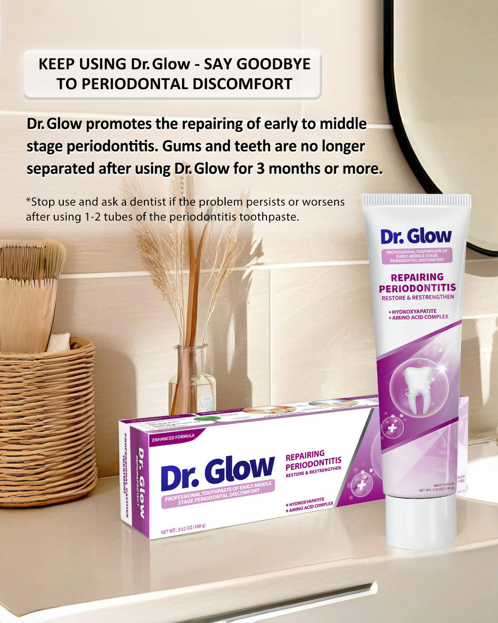 Gum Disease Toothpaste for Periodontitis & Gingivitis Repair - Strengthen Gums & Teeth