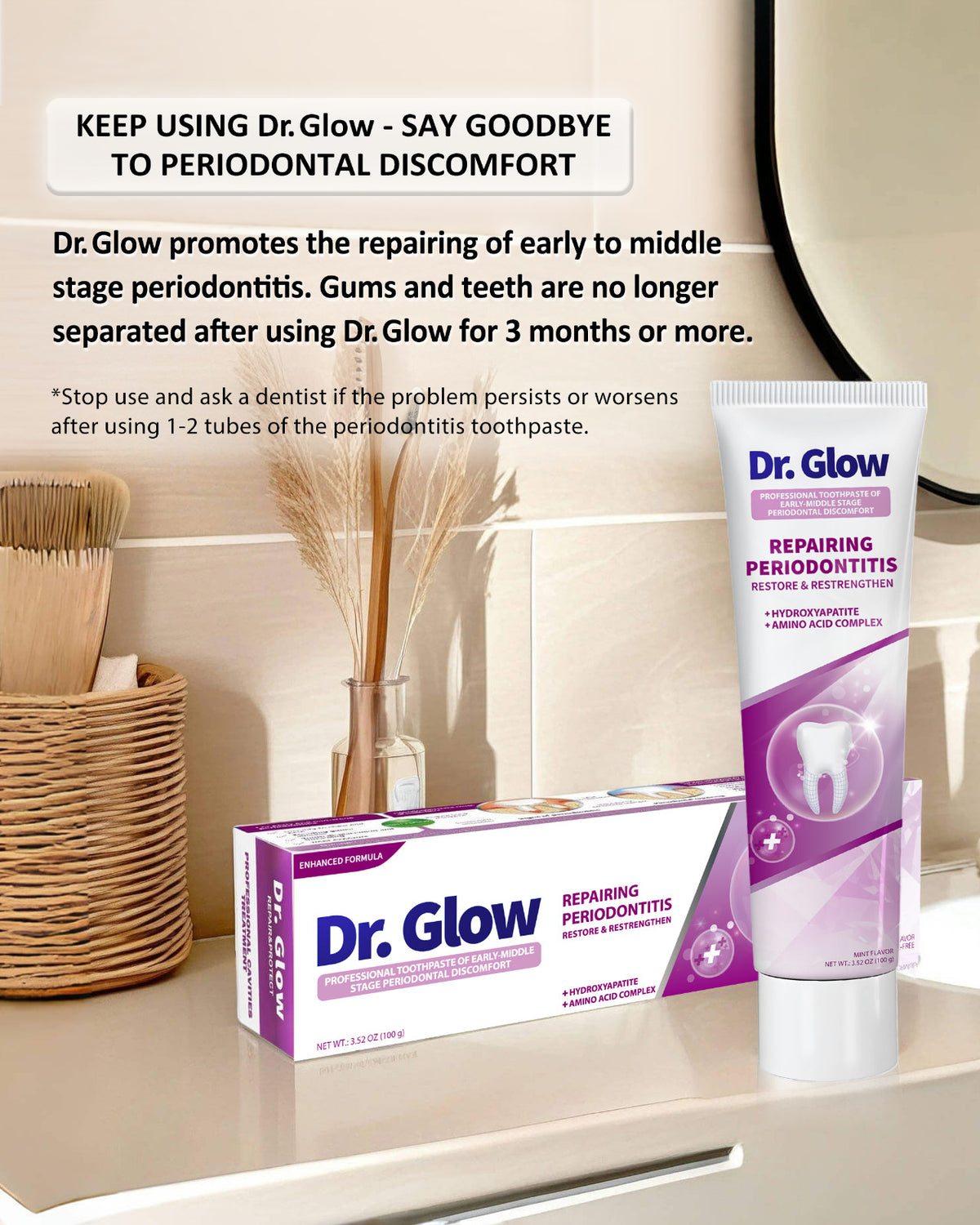 Gum Disease Toothpaste for Periodontitis & Gingivitis Repair - Strengthen Gums & Teeth