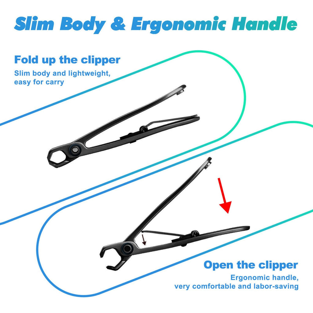 Heavy Duty Extra Large Toe Nail Clippers for Thick Nails - Professional Manicure Pedicure Tool